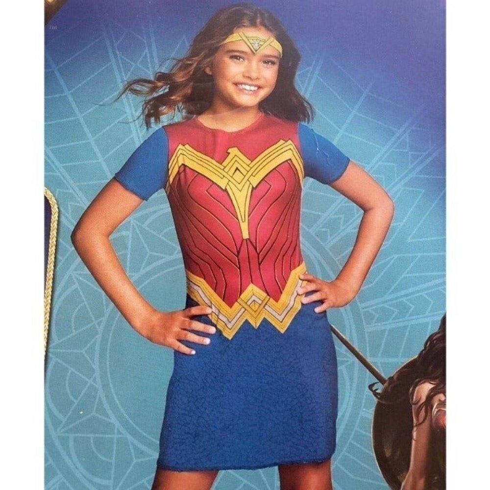 Wonder Woman Child Costume - Dress Headband & Bandeau - Medium